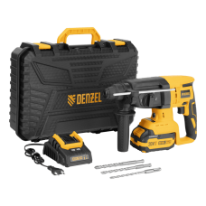 Перфоратор аккумуляторный бесщет. DENZEL RHH-BL-20-28, 3 Дж, Li-Ion, 20 В Перфоратор аккумуляторный бесщет. DENZEL RHH-BL-20-28, 3 Дж, Li-Ion, 20 В