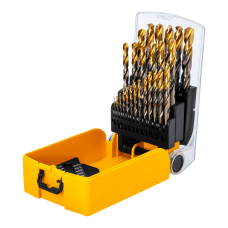 Набор сверл по металлу DENZEL, 1-13 мм, Р6М5К8-TiN, Golden Tip, 25 шт Набор сверл по металлу DENZEL, 1-13 мм, Р6М5К8-TiN, Golden Tip, 25 шт