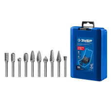ЗУБР 10 шт набор борфрез твердосплавных, хв-к 6 мм, ПРОФЕССИОНАЛ (28815-H10) ЗУБР 10 шт набор борфрез твердосплавных, хв-к 6 мм, ПРОФЕССИОНАЛ (28815-H10)