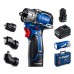 ЗУБР Набор: бесщеточная дрель-шуруповерт КОМБИ, LED фонарь, 3 насадки-патрона, 2 АКБ (2 А∙ч), кейс, Профессионал (DB-125-22F)