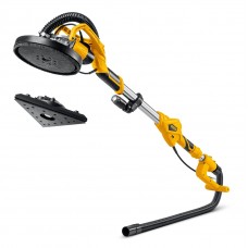 STEHER  d225 мм, 800 Вт, сменные основания, подсветка, шлифовальная машина для стен (жираф) (DWC-800)