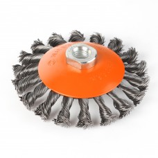 Щетка тарельчатая витая (115 мм, М14) Щетка тарельчатая витая (115 мм, М14)