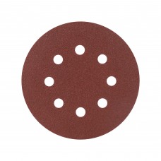 Круг шлифовальный на липучке (125 мм, Р80, 8 отв.) Круг шлифовальный на липучке (125 мм, Р80, 8 отв.)