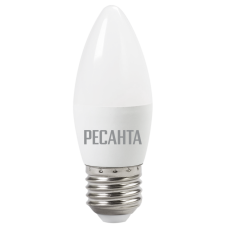 Лампа светодиодная РЕСАНТА LL-R-C37-6W-230-4K-E27 Лампа светодиодная РЕСАНТА LL-R-C37-6W-230-4K-E27