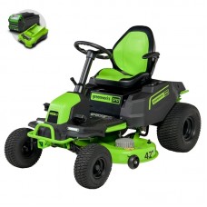Газонокосилка с сиденьем Greenworks CrossoverT CRT428 82V (107 см) бесщеточная аккумуляторная с х6 5 Ач АКБ и ЗУ Газонокосилка с сиденьем Greenworks CrossoverT CRT428 82V (107 см) бесщеточная аккумуляторная с х6 5 Ач АКБ и ЗУ
