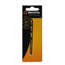 Сверло по металлу ВИХРЬ 6 мм, P6M5 Сверло по металлу ВИХРЬ 6 мм, P6M5