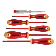 Набор диэлектрических отверток Felo Ergonic с тестером напряжения, 6 шт 41396398 Набор диэлектрических отверток Felo Ergonic с тестером напряжения, 6 шт 41396398