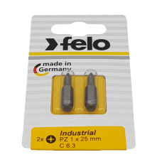 Бита Felo Industrial крестовая (PZ 1X25), 2 шт в блистере 02101036