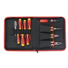 Набор диэлектрических отверток Felo ERGONIC (SL/PH бокорезы, плоскогубцы, длинногубцы, стриппер и тестера напряжения сети) в сумке 41391104 Набор диэлектрических отверток Felo ERGONIC (SL/PH бокорезы, плоскогубцы, длинногубцы, стриппер и тестера напряжения сети) в сумке 41391104