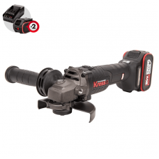 Угловая шлифмашина (болгарка) KRESS KU801 20V (125мм) аккумуляторная с двумя 4Ач АКБ, 6А ЗУ и кейсом Угловая шлифмашина (болгарка) KRESS KU801 20V (125мм) аккумуляторная с двумя 4Ач АКБ, 6А ЗУ и кейсом