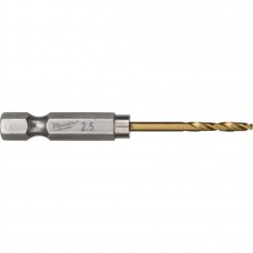 Сверло Milwaukee по металлу RedHEX HSS-TiN 2,5мм, упак_10