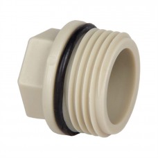 Заглушка Lammin резьбовая PPR 1/2" 1600/100 O-Ring серый