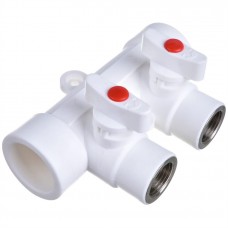 Коллектор Lammin с шаровыми кранами PPR ВР 32 х 1/2 х 2 20/1 Коллектор Lammin с шаровыми кранами PPR ВР 32 х 1/2 х 2 20/1