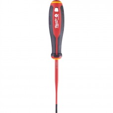 Отвертка Milwaukee диэлектрическая VDE SL 0,6x3,5 x100 трехгранная рукоятка Отвертка Milwaukee диэлектрическая VDE SL 0,6x3,5 x100 трехгранная рукоятка