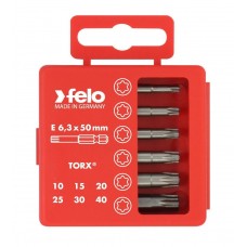 Набор бит Felo Industrial (Tx 50 мм), 6 шт в кейсе 03691516