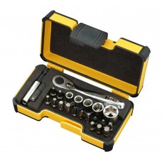 Набор бит PZ/PH/TX/HEX и метрических головок с мини трещоткой в кейсе, 33 шт Felo 05772306 Набор бит PZ/PH/TX/HEX и метрических головок с мини трещоткой в кейсе, 33 шт Felo 05772306