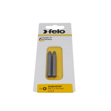 Бита Felo крестовая (PH 3X50), 2 шт в блистере 02203536 Бита Felo крестовая (PH 3X50), 2 шт в блистере 02203536