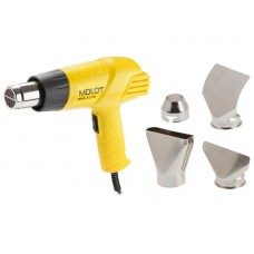 Термовоздуходувка MOLOT MHG 5120 в кор. + набор сопл 2000 Вт, 2 скор., 350-550 °С
(2000 Вт, 2 скор., 350-550 °С, ступенч. рег., 300-500 л/мин) Термовоздуходувка MOLOT MHG 5120 в кор. + набор сопл 2000 Вт, 2 скор., 350-550 °С
(2000 Вт, 2 скор., 350-550 °С, ступенч. рег., 300-500 л/мин)