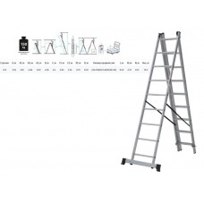 Лестница алюм. 3-х секц. 316/552/316см 3х9 ступ., 10,3кг NV1230 Новая Высота
(макс. нагрузка 150кг) Лестница алюм. 3-х секц. 316/552/316см 3х9 ступ., 10,3кг NV1230 Новая Высота
(макс. нагрузка 150кг)