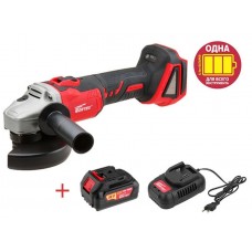 Аккум. углошлифмашина WORTEX CAG 1812 E в кор. ALL1 + АКЦИЯ
(18.0 В, БЕСЩЕТОЧНЫЙ ДВИГАТЕЛЬ, Зарядное и 1 аккумулятор 4Ач в комплекте, диск 125х22.2 мм)