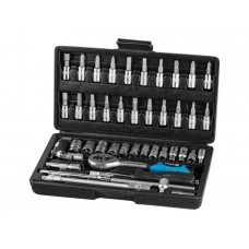 Набор головок и бит 46пр. ТРЕК
(1/4", 6 граней)