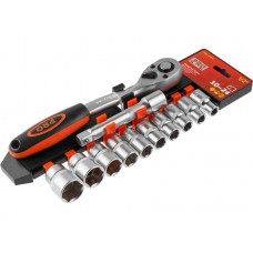 Набор головок 1/2" 10-24мм 12предм. PRO STARTUL (PRO-41412)
(пласт. подвес, 6 граней)
