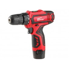 Аккум. дрель-шуруповерт WORTEX BD 1213 Li в кор.
(12.0 В, 1 акк., 1.3 А/ч Li-Ion, 1 скор., 23 Нм, шурупы до 5 мм)