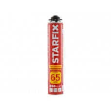 Пена монтажная профессиональная всесезонная STARFIX Foam Pro 65 (850мл)
(Выход пены до 65 литров)