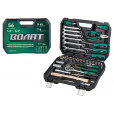 Набор слесарного инстр-та в чем. 56пр. ВОЛАТ
(1/4", 1/2", 6 граней) Набор слесарного инстр-та в чем. 56пр. ВОЛАТ
(1/4", 1/2", 6 граней)