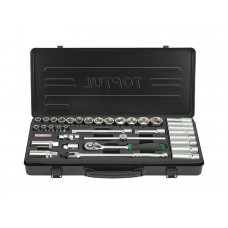 Набор головок 3/8" 6-24мм 35предм. 6гр. метал.кейс TOPTUL (GBB3514) Набор головок 3/8" 6-24мм 35предм. 6гр. метал.кейс TOPTUL (GBB3514)