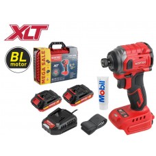 Аккум. ударный гайковерт/винтоверт WORTEX CWR 0218 в чем. XLT 2x2 А*ч, БЕСЩЕТ., 18 В, 220 Н*м
(внутр. шестигр. 1/4", вес 0,92 кг)