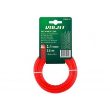 Леска ф 2.4 мм х 15 м квадратн. сеч. ВОЛАТ Леска ф 2.4 мм х 15 м квадратн. сеч. ВОЛАТ