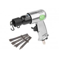 Пневмомолоток ECO AHM10-01
(4500 уд/мин; 1.12 Дж; 120л/мин; Хвостовик:10 мм; Долото - 4 шт.)