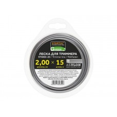 Леска ф 2.0 мм х 15 м квадратн. сеч. ALULON STARTUL GARDEN
(содержит алюминиевые частицы)