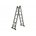 Лестница телескопическая 2-х секц. алюм. 330/660см, 2х8 ступ. 22,8кг BLACK LINE STARTUL (ST9932-066)
(усиленное шарнирное соединение, ширина ступени 8см, прорезиненные колеса и доп.стабилизаторы)