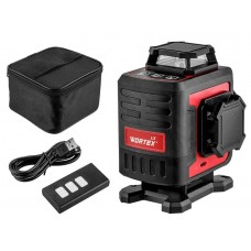 Нивелир лазерный линейный WORTEX LX LL 0340-2 (4х360°, до 25 м, +/- 0.3 мм/м, зеленый)
(резьба 1/4")
