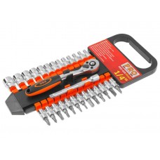 Набор головок и бит 28пр. 1/4" PRO STARTUL (PRO-028)
(6 граней)