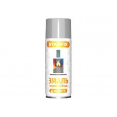 Краска-эмаль аэроз. термостойкая силиконовая серебристый STARFIX 520мл