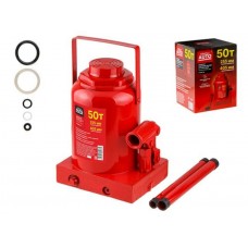 Домкрат гидравлический 50т бутылочный 255-405мм STARTUL AUTO (ST8018-50)
(h min 255мм, h max 405мм)