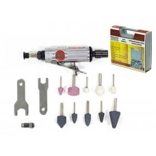 Пневмошлифмашина прямая ECO ADG25-6/3  с набором шарошек (25000 об/мин, 115л/мин)
(25000 об/мин, 115л/мин, набор шарошек)