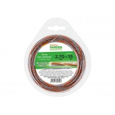 Леска ф 2.7 мм х 15 м витой квадрат сеч. ALULON TWIST STARTUL GARDEN
(содержит алюминиевые частицы)