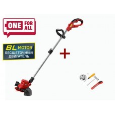 Триммер аккум. WORTEX TB 3018 AT ALL1 SOLO БЕСЩЁТ.ДВИГ., 18В, шир.скаш.300 мм леска, 230 мм нож, лес
(БЕЗ АКБ И ЗУ, телескоп.штанга, рег.угол 0-60°)