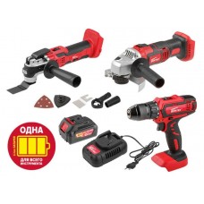Аккум. дрель-шуруповерт WORTEX BD 1825-1 DLi в кор. ALL1 + АКЦИЯ (Акк. УШМ, акк. реноватор, АКБ и ЗУ
(18.0 В, УШМ, реноватор, АКБ И ЗУ в комплекте со скидкой, 2 скор., 30 Нм, шурупы до 8 мм)