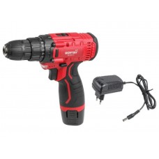 Аккум. дрель-шуруповерт WORTEX LX BD 1213-1 Li в кор. 12 В, 25 Н*м, 1х1.5 А*ч, БЗП 10 мм
(шурупы до 5 мм)