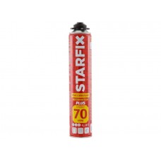Пена монтажная профессиональная всесезонная STARFIX Foam Pro Plus 70 (890мл)
(Выход пены до 70 литров)