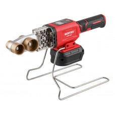 Аккум. сварочный аппарат для полимерных труб WORTEX  CWM 1834 ALL1 XLT SOLO + 3 насадки
(300 Вт, 25-340 С, электронная регулировка.)