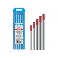 Электрод вольфрамовый красный WT-20, Ф 4,0 мм (набор 5 шт) SOLARIS Электрод вольфрамовый красный WT-20, Ф 4,0 мм (набор 5 шт) SOLARIS