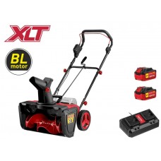 Аккум. снегоуборщик WORTEX CST 5036 в кор. ALL1 SET XLT БЕСЩЕТ., 36 В, ширина 50 см
(2х4 Ач акб, 2 слот. 2 А з/у, глубина 25 см, дальность выброса 7 м, фары, с рег.желоба)