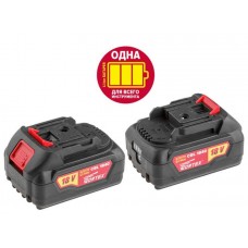 Аккумулятор WORTEX CBL 1840 18.0 В, 4.0 А/ч, Li-Ion ALL1
(18.0 В, 4.0 А/ч, индикатор заряда, обрезиненный корпус)