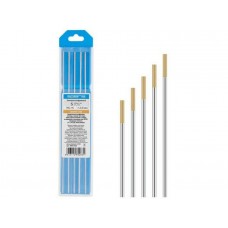 Электрод вольфрамовый золотой WL-15, Ф 2,0 мм (набор 5 шт) SOLARIS Электрод вольфрамовый золотой WL-15, Ф 2,0 мм (набор 5 шт) SOLARIS